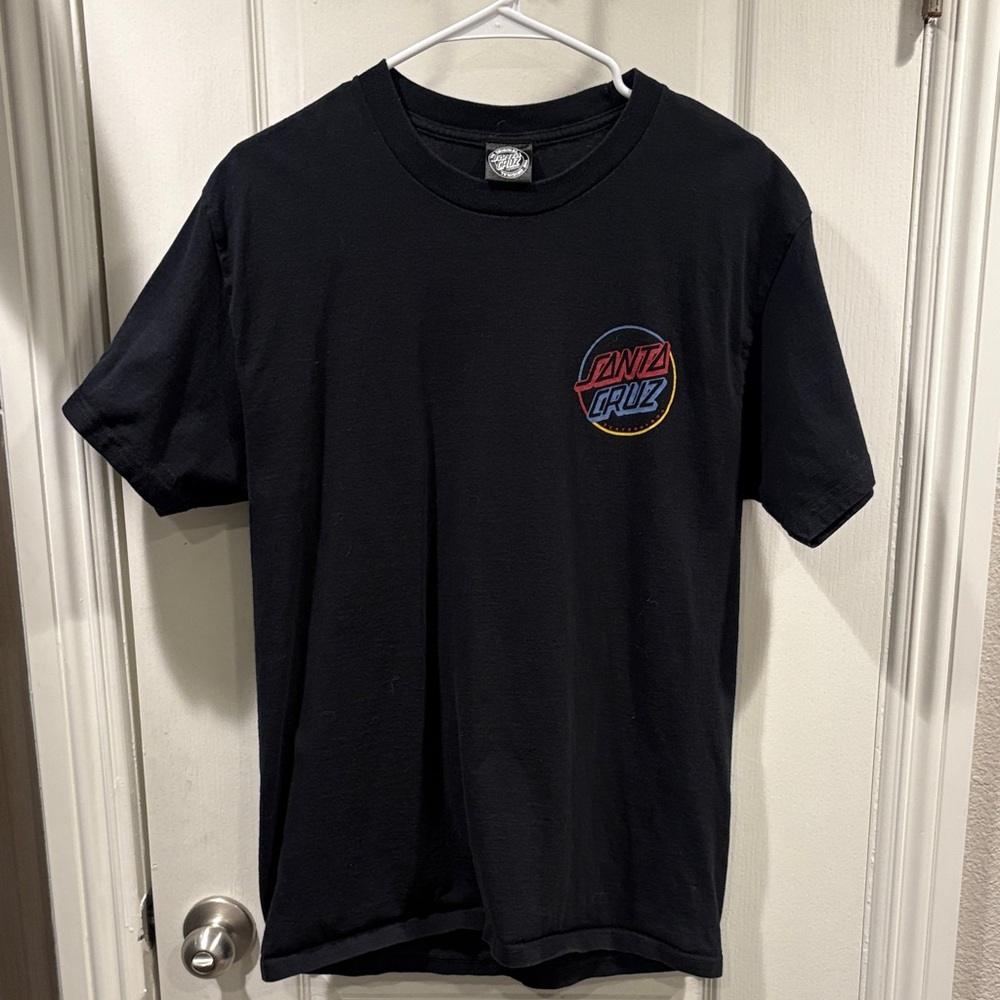Santa Cruz Skateboards Black Tee with Logo